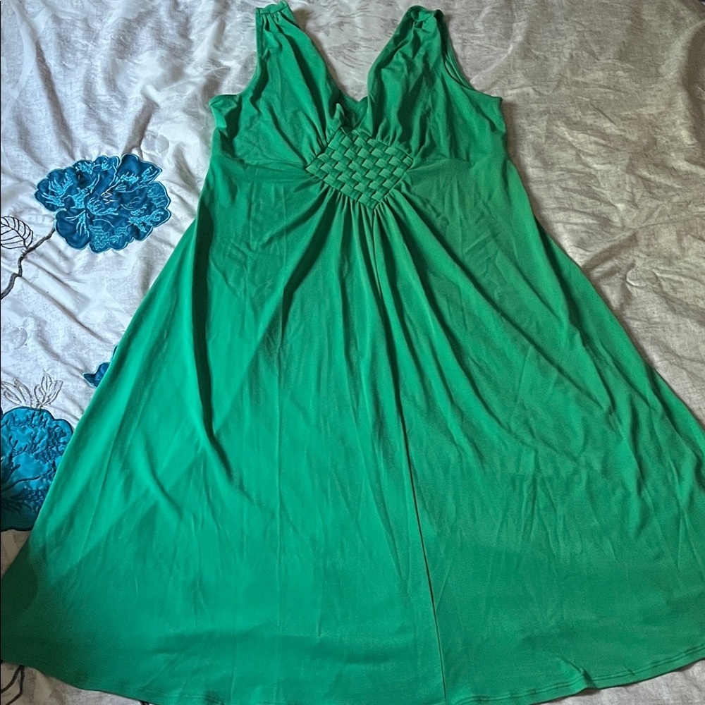 George Stretch Green Dress Size S